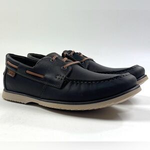 Clarks Noonan Lace Mens 10.5 Dark Brown Deck Boat Shoes Casual Comfort 26160219